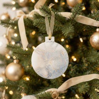 Ornement #92, décoration de Noël faite à la main par Isabelle Boisvert