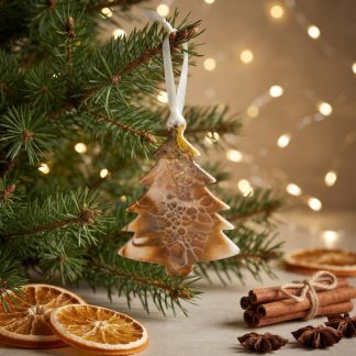 Ornement #94, décoration de Noël faite à la main par Isabelle Boisvert