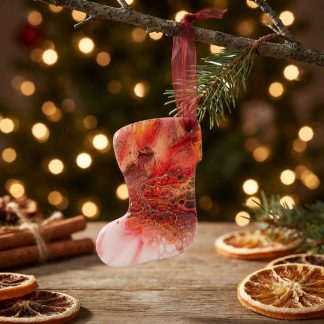Ornement #98, décoration de Noël faite à la main par Isabelle Boisvert
